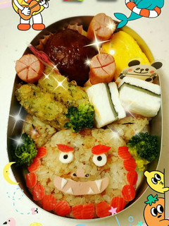 キャラ弁♡シーサー-レシピのメイン写真