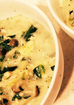 簡単きのこスープうどん-レシピのメイン写真