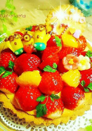 ミニオンのいちごタルト-レシピのメイン写真