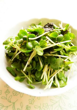 ☺材料２つ♪簡単かいわれと海苔の酢の物☺-レシピのメイン写真