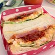 キムチのサンドイッチ♡パンとキムチ合う〜