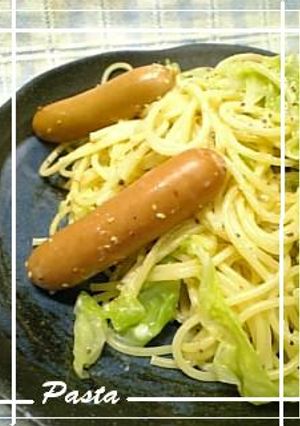 ☆簡単☆キャベツとウインナーのパスタ-レシピのメイン写真