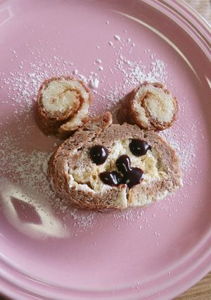 幼児食~チョコ風味の食パンロール-レシピのメイン写真