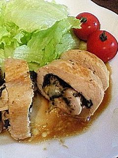 簡単☆鶏ムネ肉の海苔チーズ巻き-レシピのメイン写真
