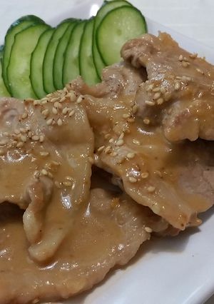 豚肉のゴマドレソース焼き-レシピのメイン写真