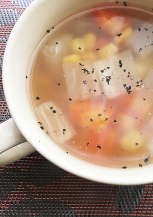 簡単！野菜たっぷりコンソメスープ-レシピのメイン写真