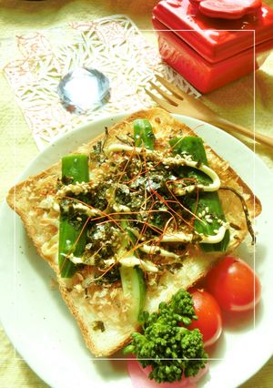 磯香る❀胡瓜の和トースト-レシピのメイン写真