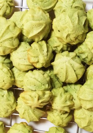 青汁入絞り出しクッキー-レシピのメイン写真