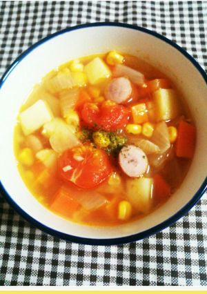 我が家のミネストローネ-レシピのメイン写真