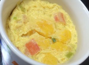 レンジで超簡単！カップ麺の残汁で茶碗蒸し-レシピのメイン写真