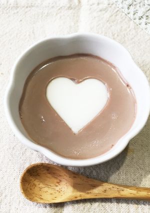 子供へのバレンタインに!牛乳寒天-レシピのメイン写真