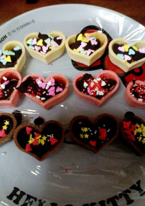 りぴ・愛情たっぷり三色❤生チョコタルト-レシピのメイン写真
