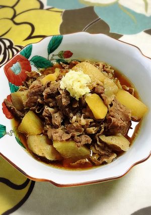 牛すじ&牛肉の大根こんにゃく煮込み♪-レシピのメイン写真
