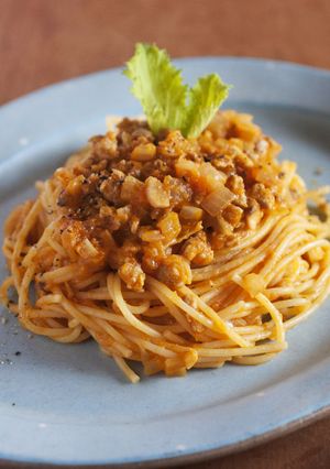 にんじんジュースで作るミートソース-レシピのメイン写真