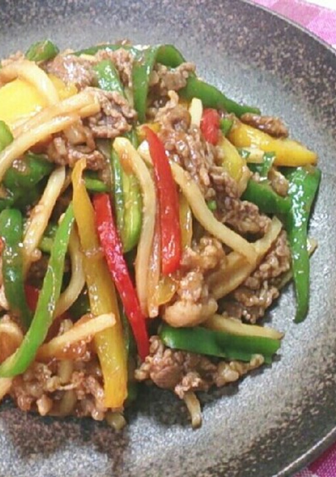 青椒肉絲 ～牛肉とピーマンの炒め物～-レシピのメイン写真