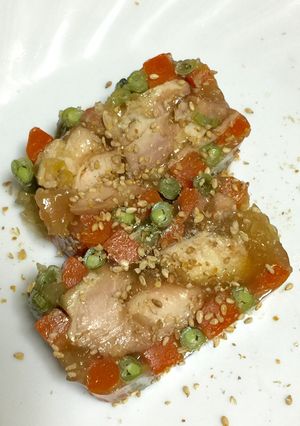 鳥もも肉のゼリー寄せ-レシピのメイン写真