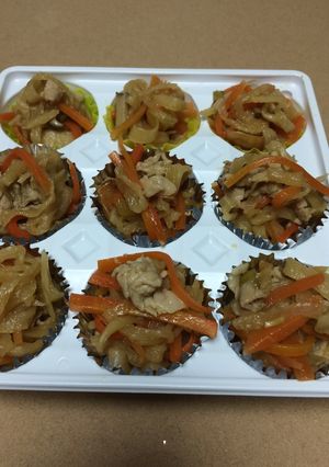 弁当用に冷凍お惣菜カップ-レシピのメイン写真