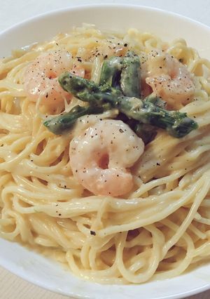 味噌クリームスパゲッティ-レシピのメイン写真