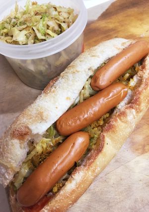 朝食ランチに。山盛キャベツでHOTDOG-レシピのメイン写真