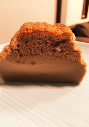 ココア味のスフレ三層ケーキ-レシピのメイン写真
