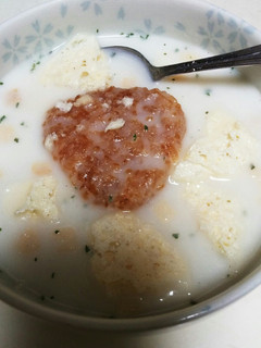 焼おにぎりスープ雑炊風~パリ2チーズ添え-レシピのメイン写真
