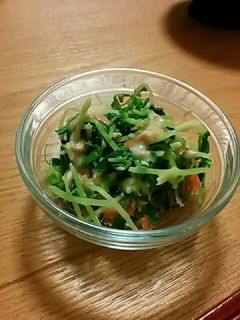 豆苗のサラダ-レシピのメイン写真