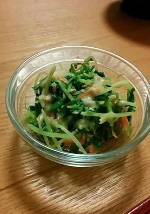 豆苗のサラダ-レシピのメイン写真