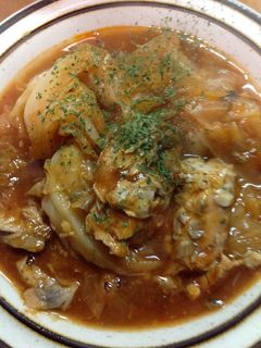 キャベツの鯖トマト煮込み-レシピのメイン写真