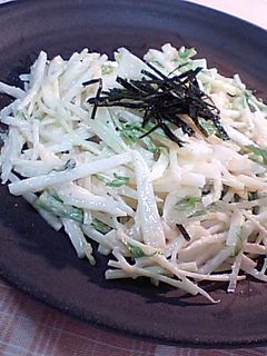大根と水菜のめんたいマヨサラダ♪-レシピのメイン写真