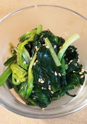 覚え書き☆簡単!ほうれん草の胡麻和え!-レシピのメイン写真
