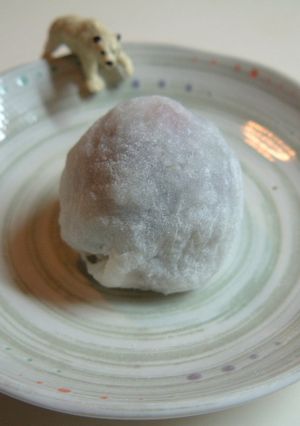 切り餅1個で　いちご大福-レシピのメイン写真