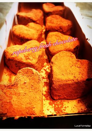 ラズベリー生チョコ-レシピのメイン写真