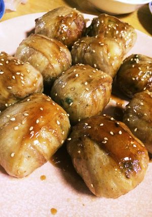 大葉入りに肉巻きおにぎり-レシピのメイン写真