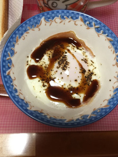 朝食の一品に☆電子レンジで目玉焼き-レシピのメイン写真