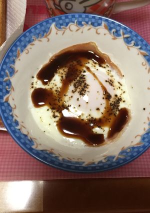 朝食の一品に☆電子レンジで目玉焼き-レシピのメイン写真