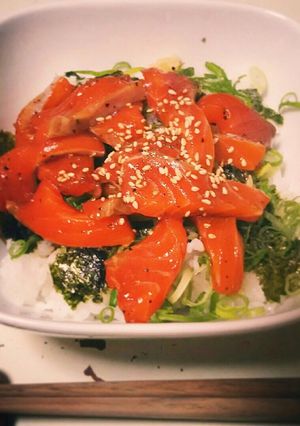 サーモンのオリーブ漬け丼-レシピのメイン写真