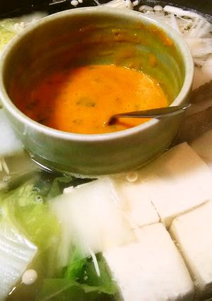 卵黄と醤油で作る湯豆腐のタレ-レシピのメイン写真