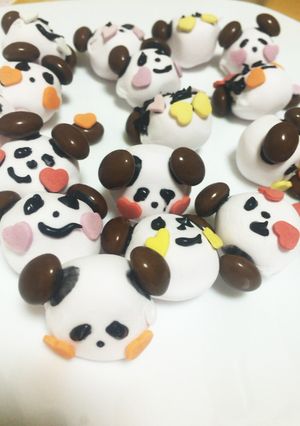 パンダマシュマロ-レシピのメイン写真