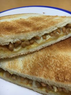 簡単美味しい!納豆トースト-レシピのメイン写真