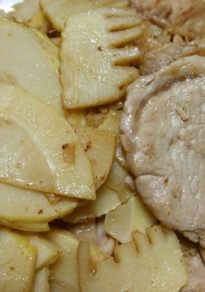 豚肉(生姜風味)とたけのこの炒め-レシピのメイン写真