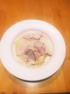 酒粕とスモークベーコンのクリームパスタ-レシピのメイン写真