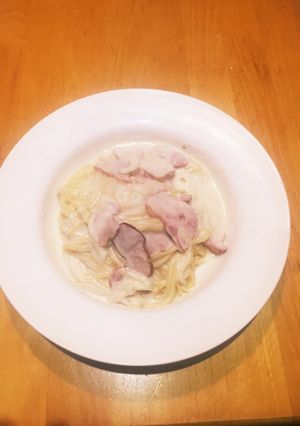 酒粕とスモークベーコンのクリームパスタ-レシピのメイン写真