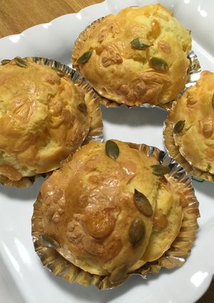 パルミジャーノとチェダーのお食事マフィン-レシピのメイン写真