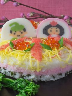 簡単ひなまつりちらし寿司ケーキ-レシピのメイン写真