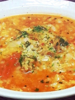 残ったトマトスープでチーズトマトリゾット-レシピのメイン写真
