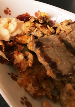 ピカタ風？豚肉と卵炒め-レシピのメイン写真
