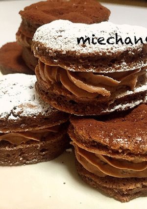 ダックワーズ風♡ 濃厚チョコサンド-レシピのメイン写真