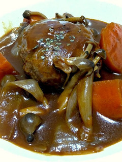 人参タマネギたっぷり煮込みハンバーグ-レシピのメイン写真