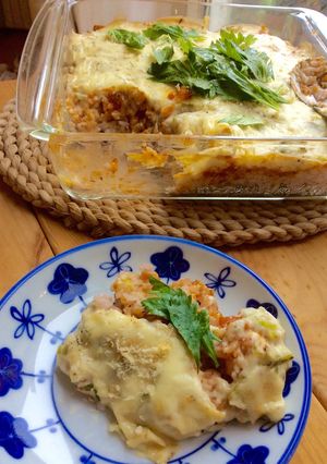 セロリ&豆乳ホワイトソースのドリア-レシピのメイン写真