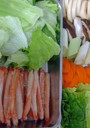 蟹とレタスの　しゃぶしゃぶ♪-レシピのメイン写真